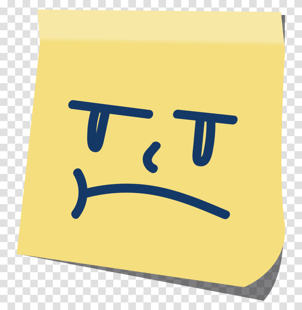 Free Emoji Post It Smirk With Horizontal, Text, Label, Scroll, Word Transparent Png