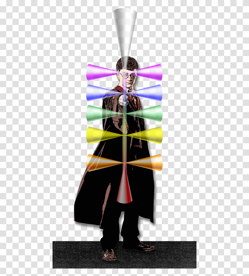 Free Energy Celestial Costume, Person, Light, Triangle, Spiral Transparent Png