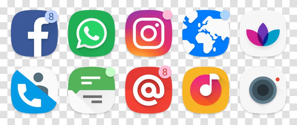 Free Facebook And Instagram Logo, Number, Spiral Transparent Png