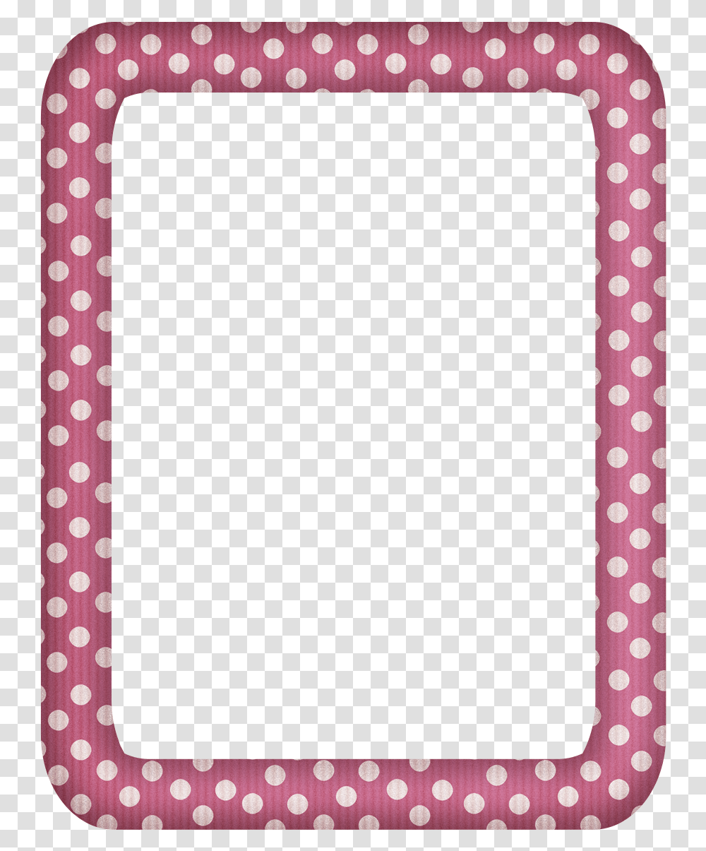 Free Faded Pink Polka Rectangle Digi Scrapbook Frame Clip Art, Texture, Polka Dot, Rug, Tie Transparent Png