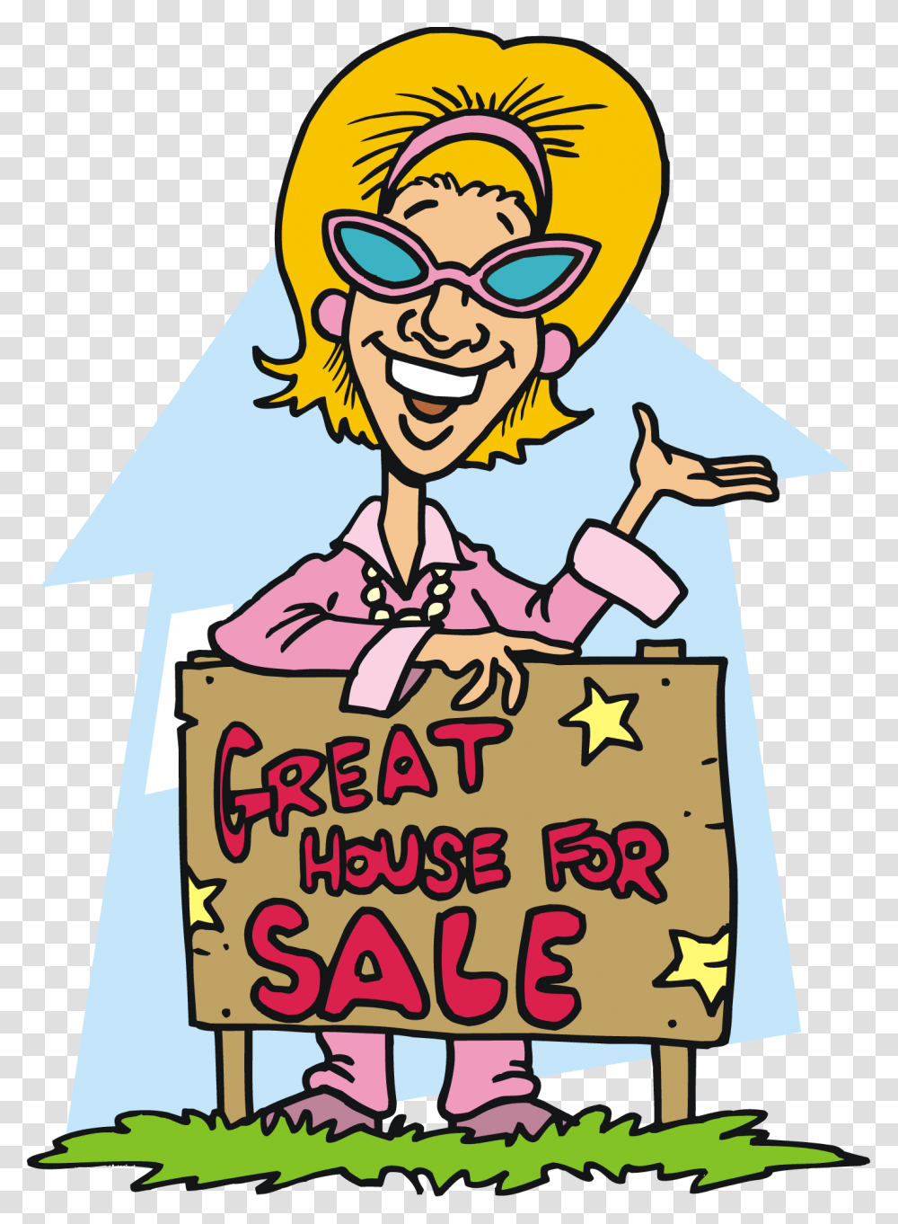 Free Female Realtor Selling A Home Vector Clip Art Image From Free, Poster, Advertisement, Number Transparent Png