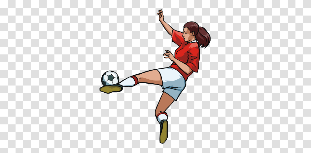 Free Female Soccer Player Vector Clip Art Image From Free Clip Art, Sphere, Person, Human, People Transparent Png