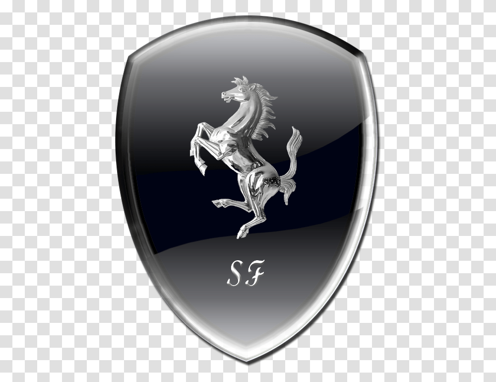 Free Ferrari Logo Download Ferrari Black Logo Hd, Symbol, Emblem, Trademark, Armor Transparent Png