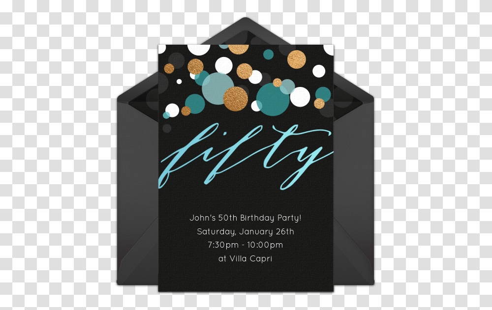 Free Fifty Blue Invitations 60th Birthday Free Retro 50th Birthday Party Invite, Advertisement, Poster, Flyer, Paper Transparent Png