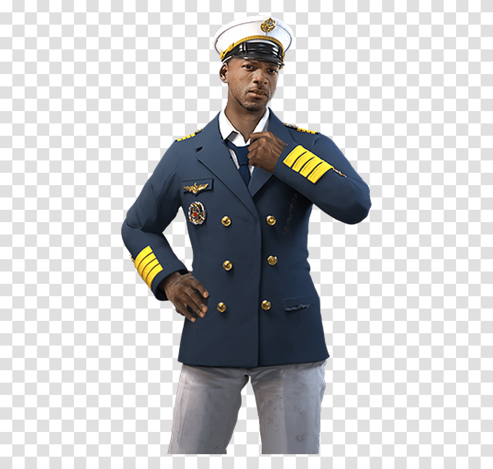 Free Fire Character, Military Uniform, Officer, Person, Human Transparent Png
