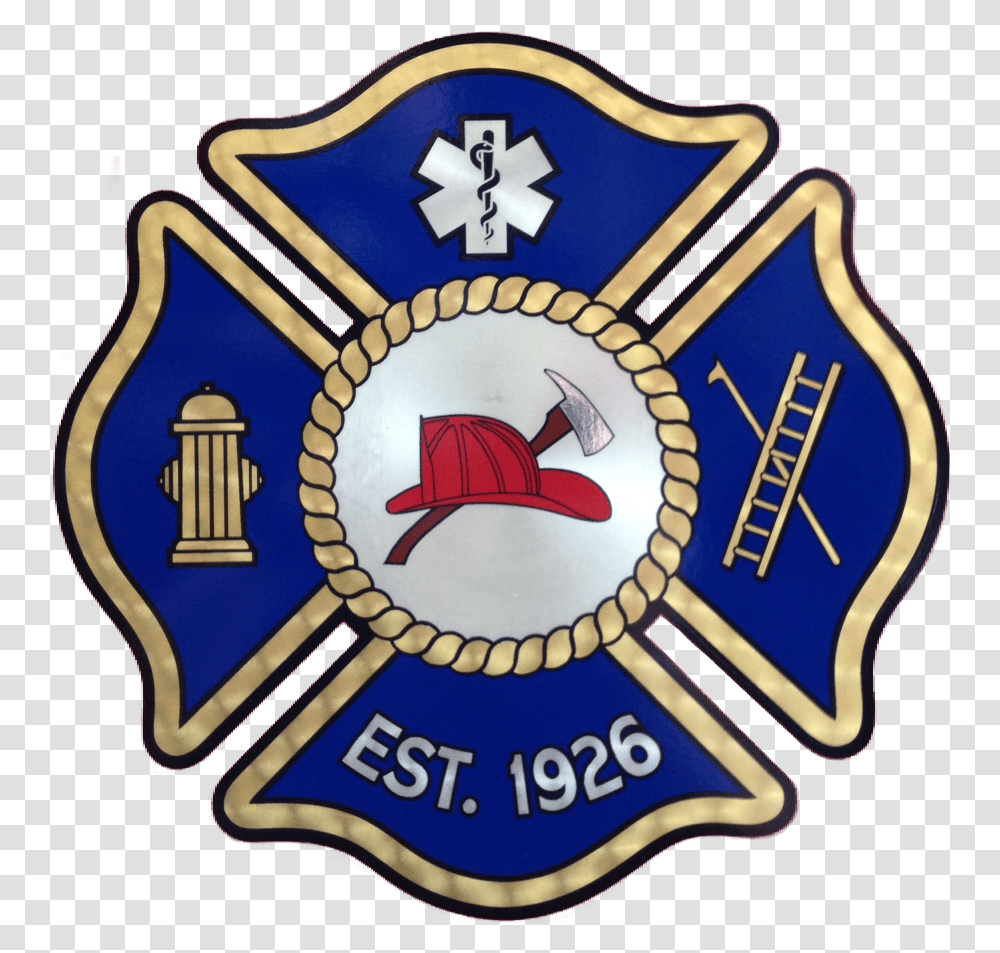 Free Fire Department Logo Download Clip Art Emblem Fire Department Logo, Symbol, Trademark, Badge, Birthday Cake Transparent Png