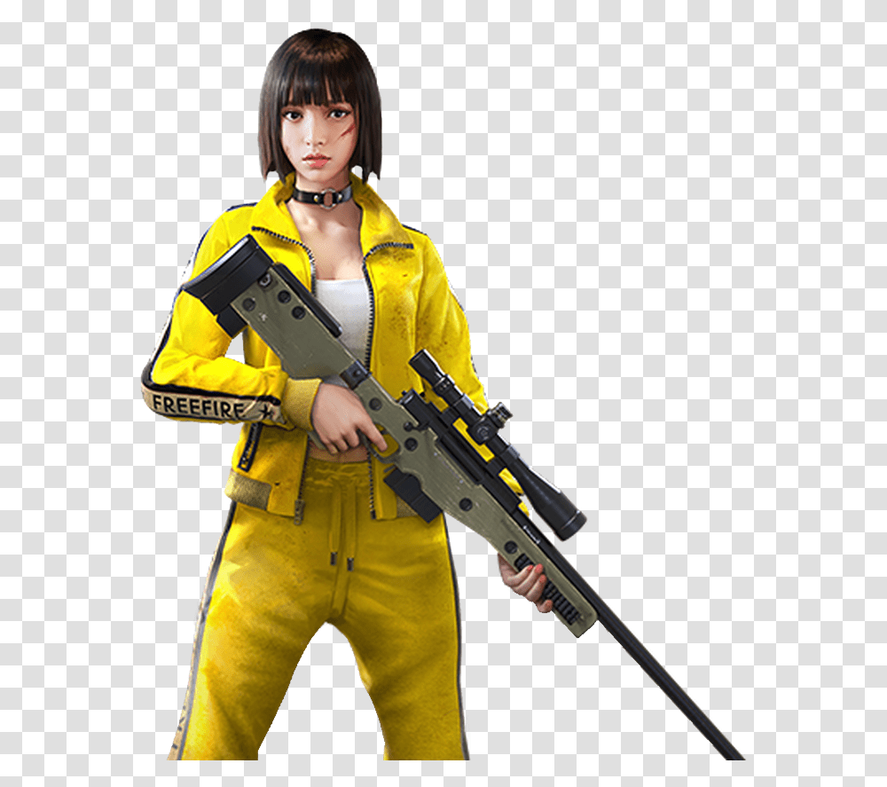 Free Fire Fotos 1 Image Free Fire Personagens, Human, Gun, Weapon, Clothing Transparent Png