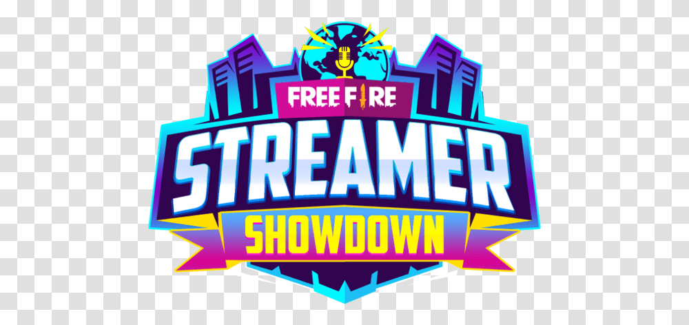 Free Fire Streamer Showdown 2019 Free Fire Streamer Logo, Purple, Theme Park, Amusement Park, Lighting Transparent Png