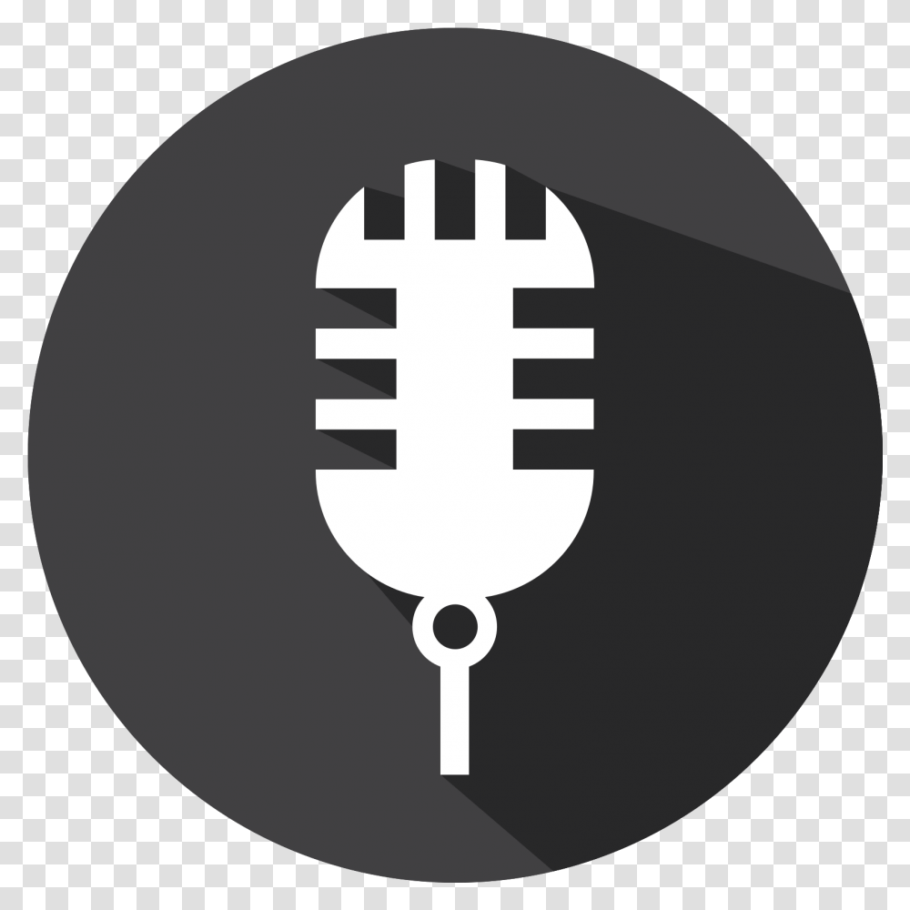 Free Flat Icon Microphone 1196957 With Micrfono Vector Podcast, Hand, Weapon, Weaponry, Blade Transparent Png