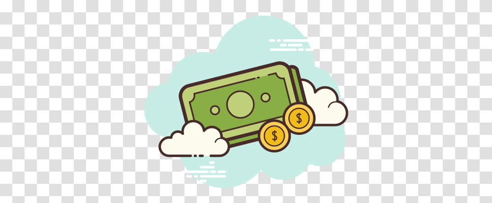 Free Flat Money Icon Of Cloud Available For Download In Shopping Basket Icon Gif, Vehicle, Transportation, Clothing, Toy Transparent Png