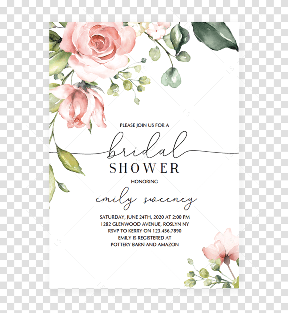 Free Floral Baby Shower Invitation Template, Floral Design, Pattern Transparent Png