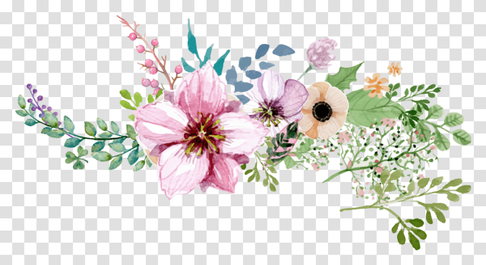 Free Floral Borders Download Flower Border, Plant, Blossom, Geranium, Anther Transparent Png