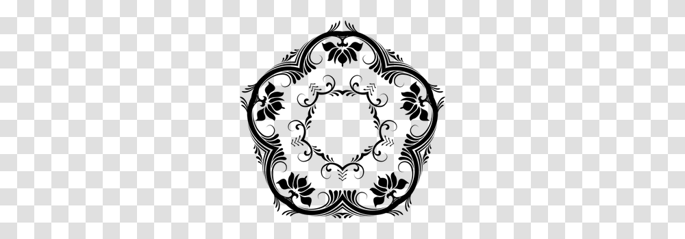 Free Floral Decoration Clip Art, Gray, World Of Warcraft Transparent Png