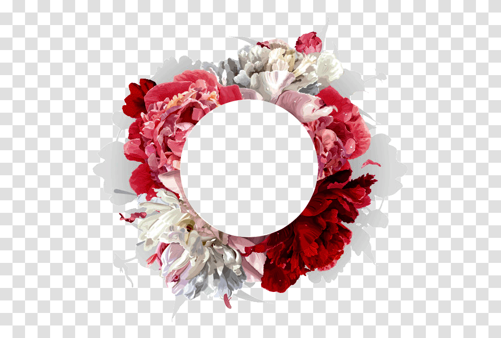 Free Floral Frame Konfest Red Flower Background, Wreath, Rose, Plant, Blossom Transparent Png