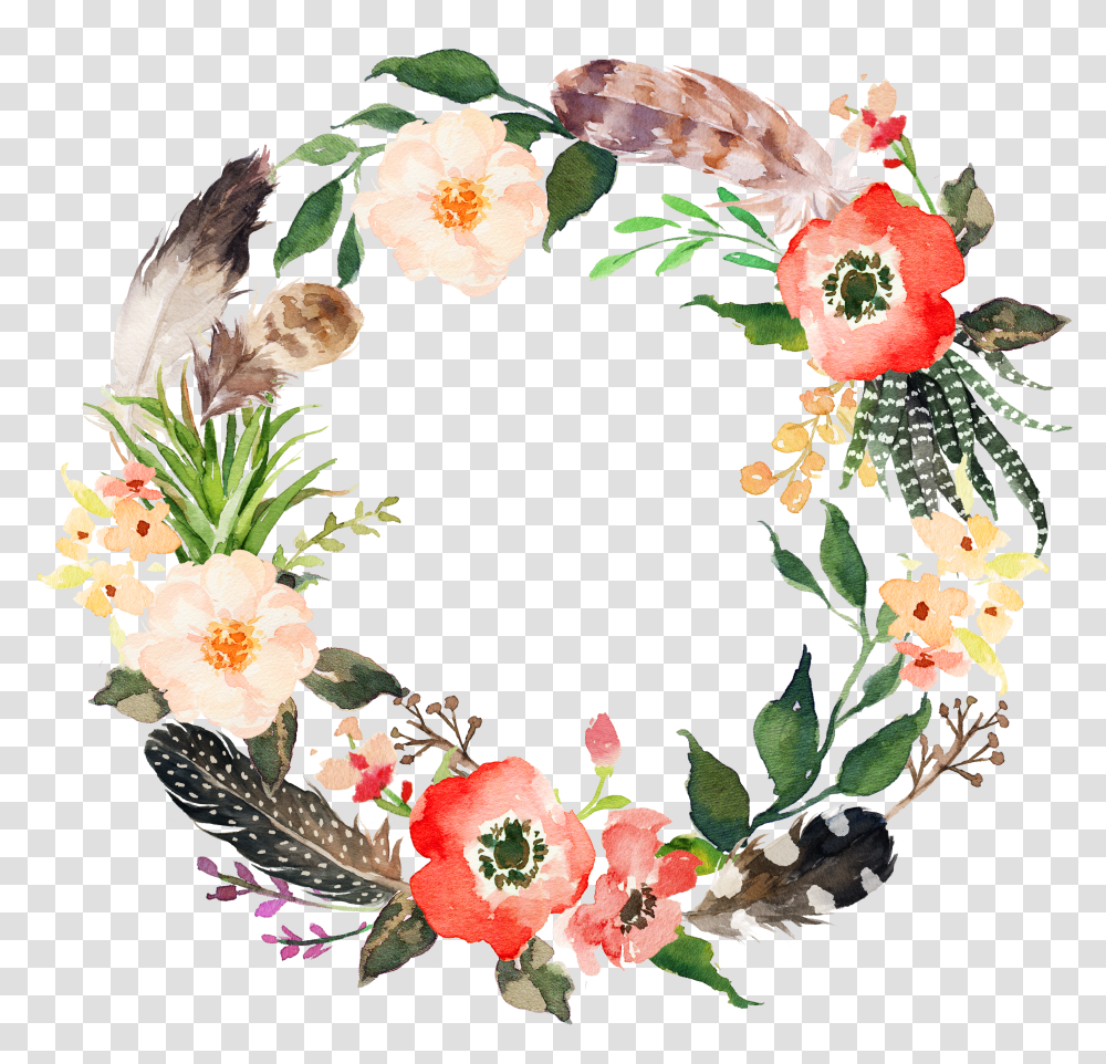 Free Floral Frame Watercolor Flower Wreath Clipart Flower Watercolor Free Transparent Png