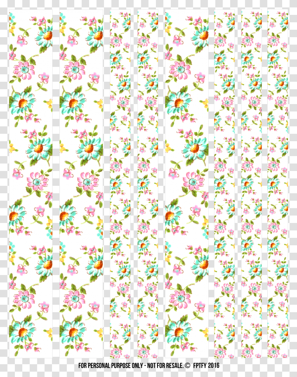 Free Floral Washi Tape, Pattern, Rug, Paper Transparent Png