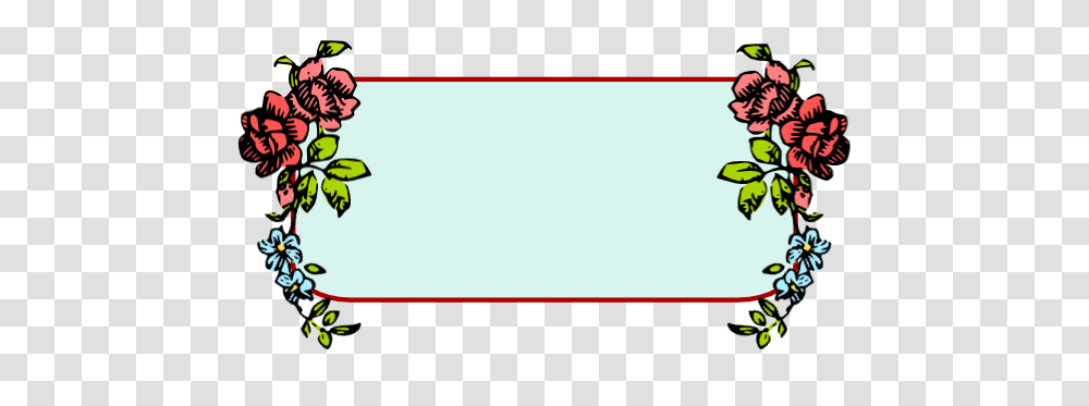 Free Flower Clip Art Banner, White Board, Label, Word Transparent Png