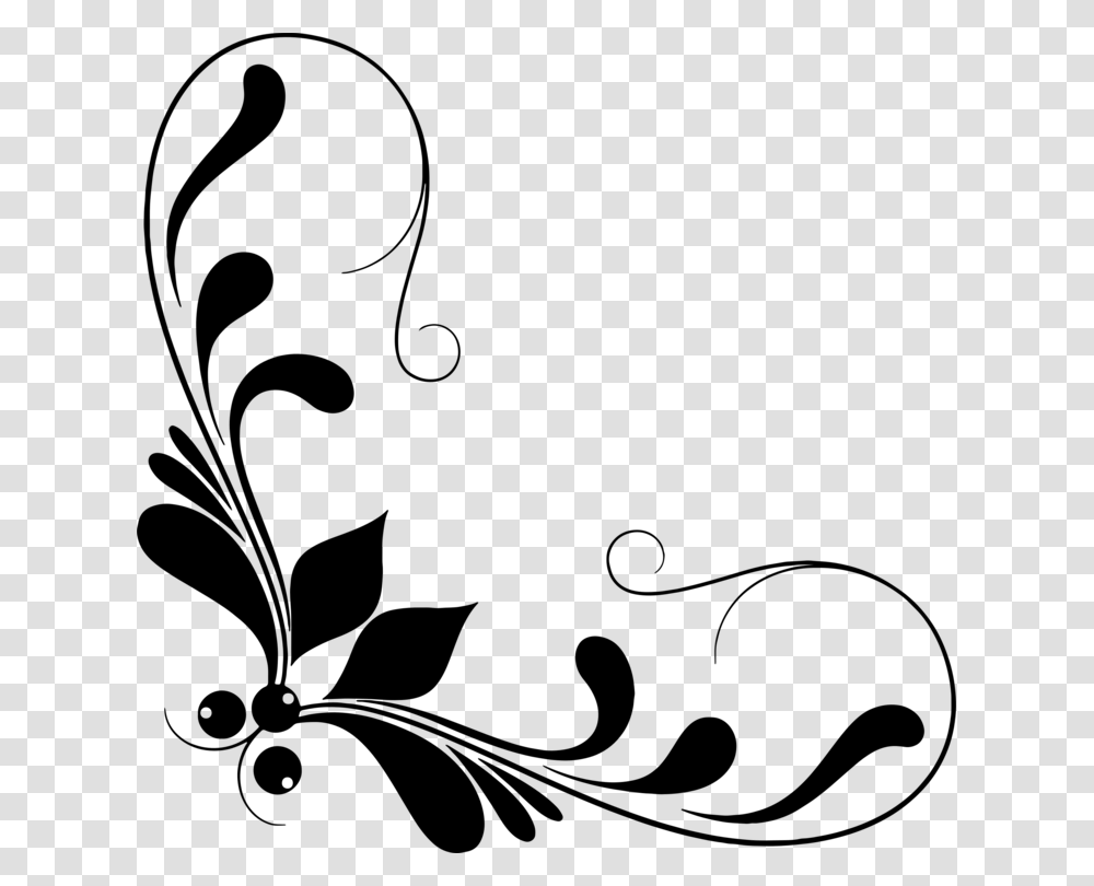 Free Flower Flourish Clipart, Gray, World Of Warcraft Transparent Png