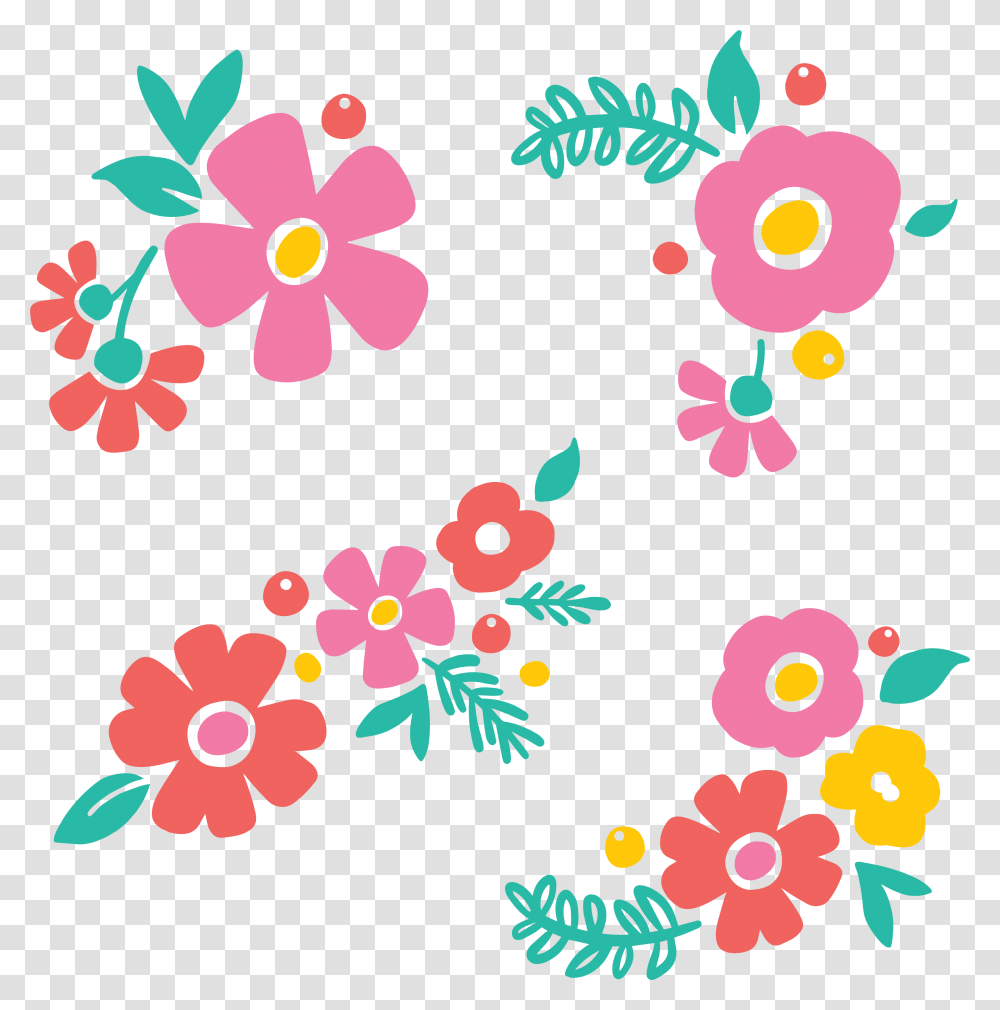 Free Flower For Silhouette Or Cricut, Floral Design, Pattern Transparent Png