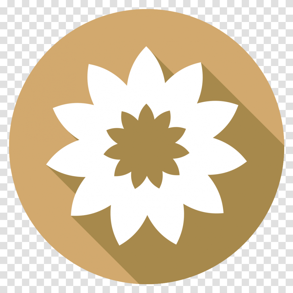 Free Flower Icon 1190573 With Decorative, Leaf, Plant, Symbol, Gold Transparent Png