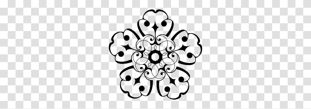 Free Flower Vector Pattern, Gray, World Of Warcraft Transparent Png