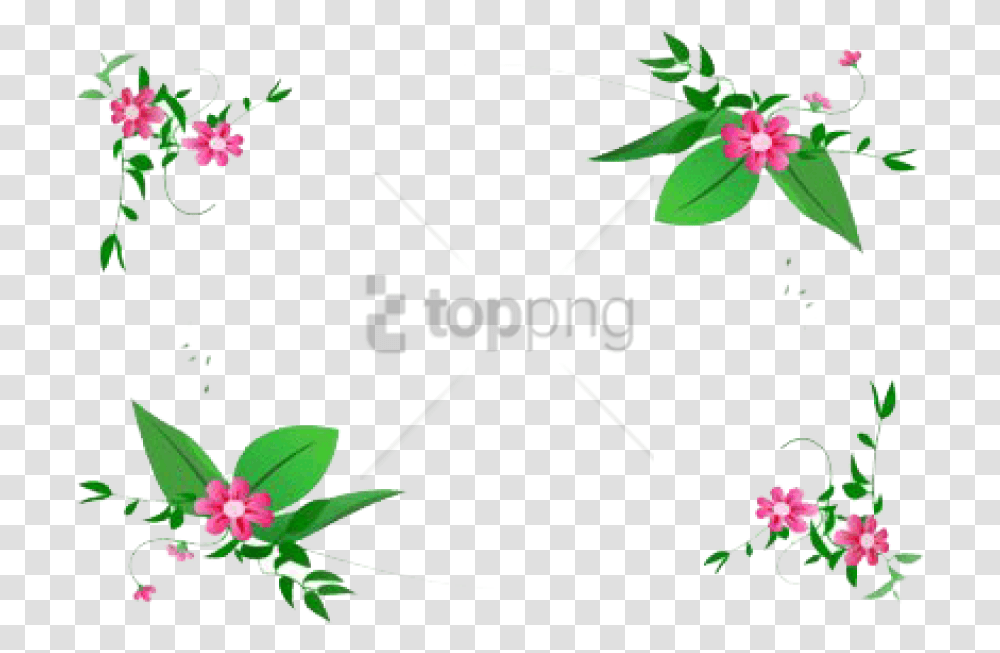 Free Flowers Frame Small Image With, Floral Design, Pattern Transparent Png