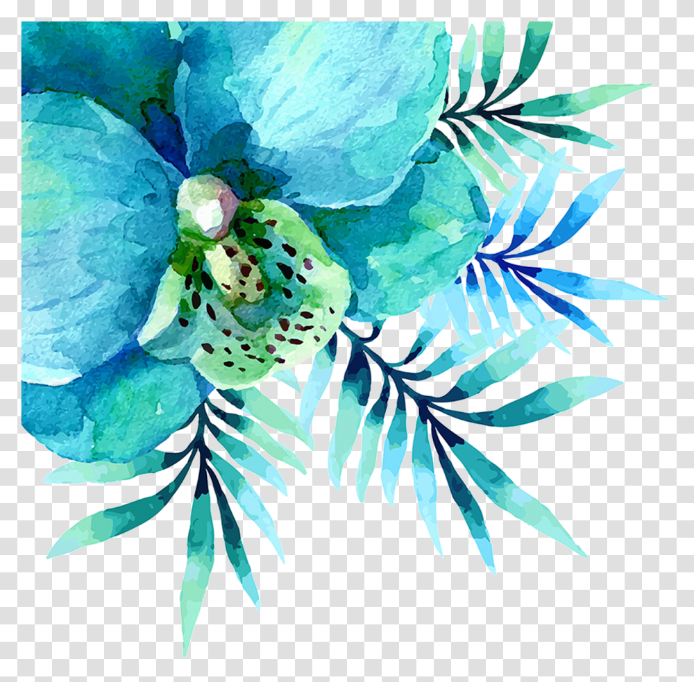 Free Flowers Konfest Green Flowers Watercolor, Plant, Painting, Art, Vegetation Transparent Png