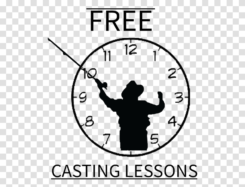 Free Fly Fishing Casting Lessons Dubois Wyoming Wall Clock, Analog Clock, Person, Human, Coin Transparent Png