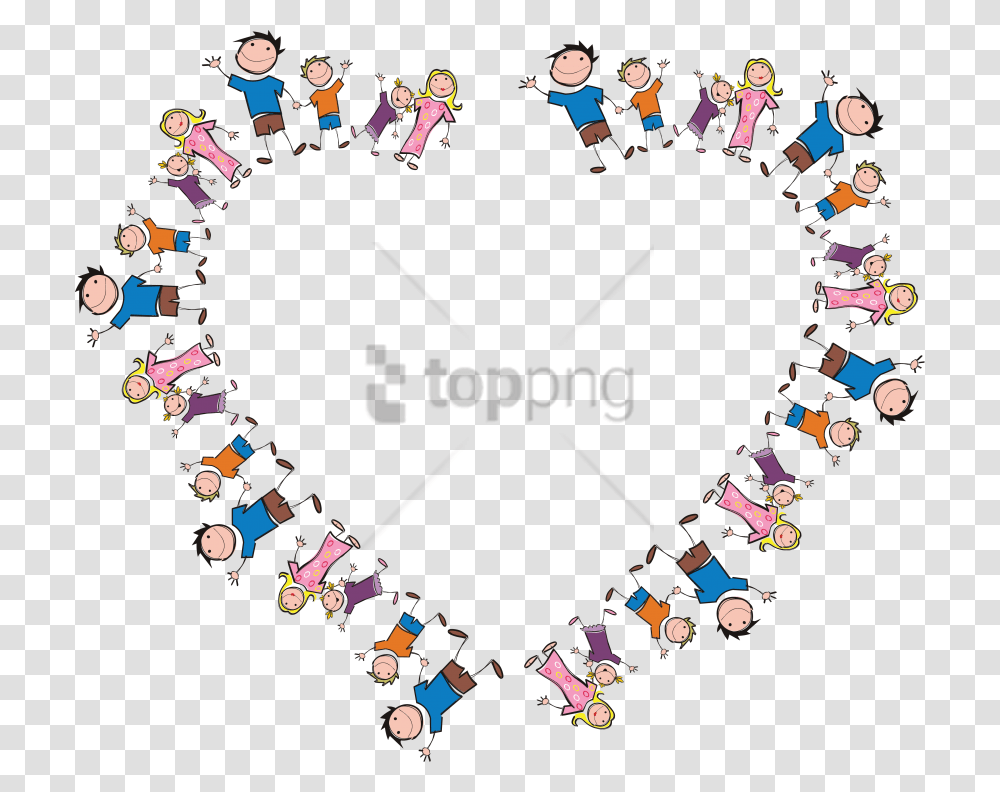 Free Freeof A Heart Frame Made Of Stick Family Family Heart Clipart, Audience, Crowd, Person Transparent Png