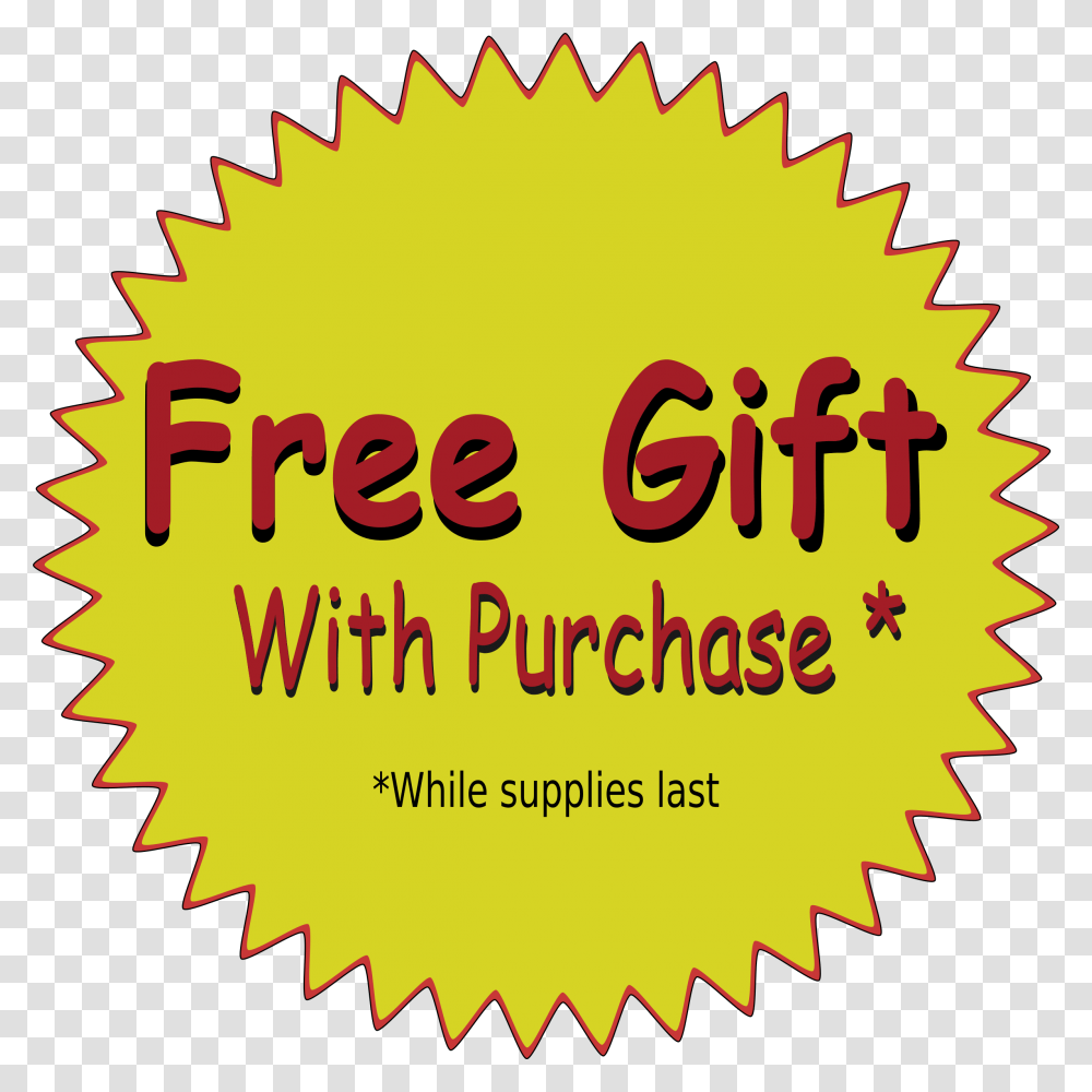 Free Gift Clip Arts Free With Purchase, Label, Sticker, Advertisement Transparent Png