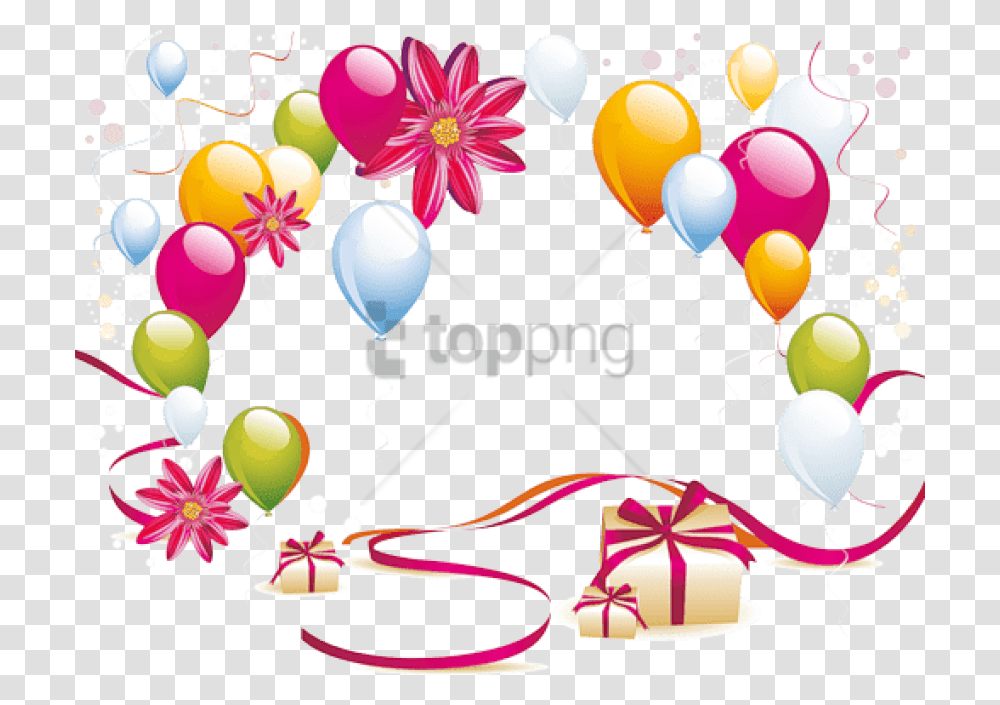 Free Gifts And Balloons Image With Background Design With Balloons Transparent Png
