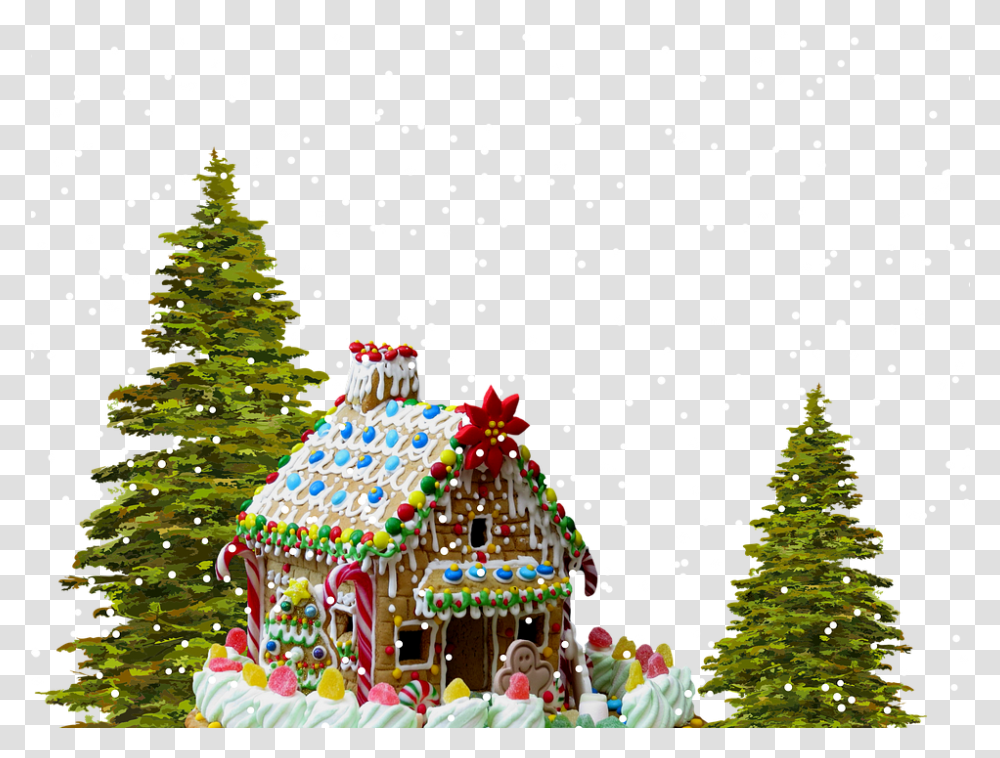 Free Gingerbread House Christmas Canadian Christmas Traditions, Plant, Tree, Cookie, Food Transparent Png