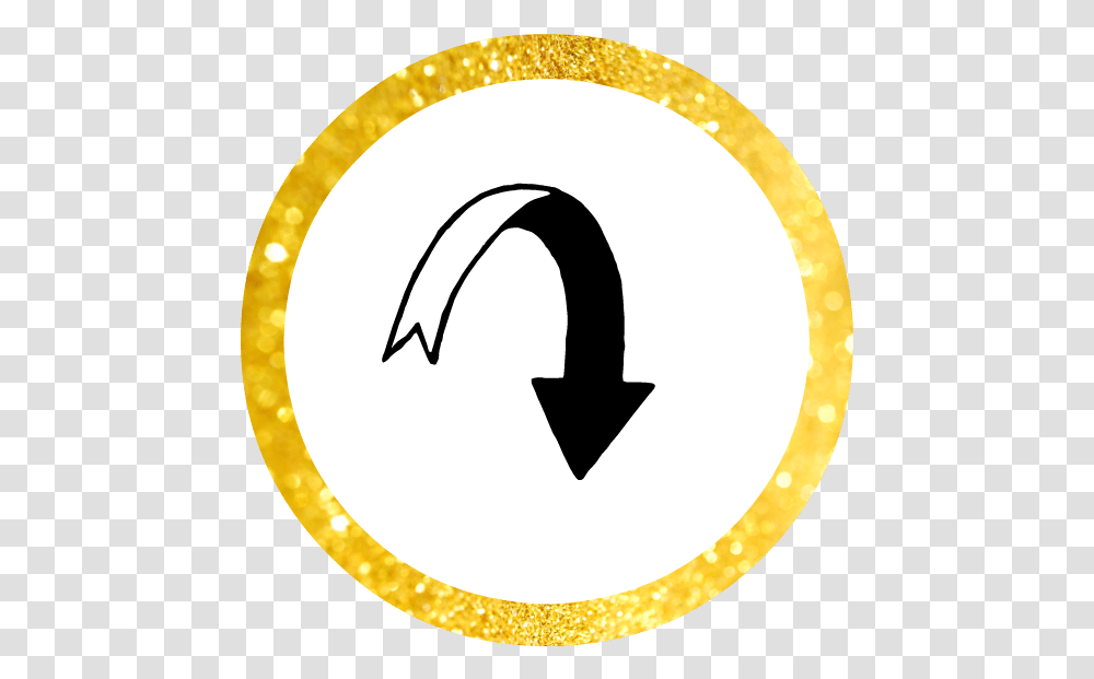 Free Gold Arrow Circle, Number, Logo Transparent Png