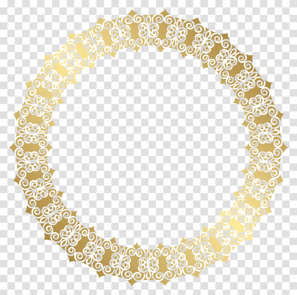 Free Gold Circle Frame Download Clip Art, Lace, Oval Transparent Png