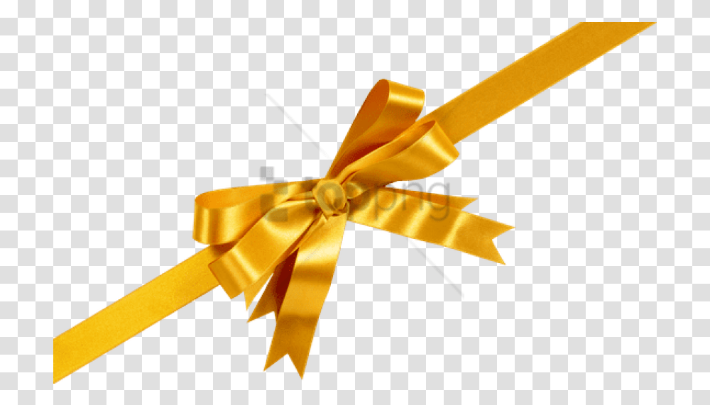 Free Gold Gift Bow Image Gold Ribbon Transparent Png