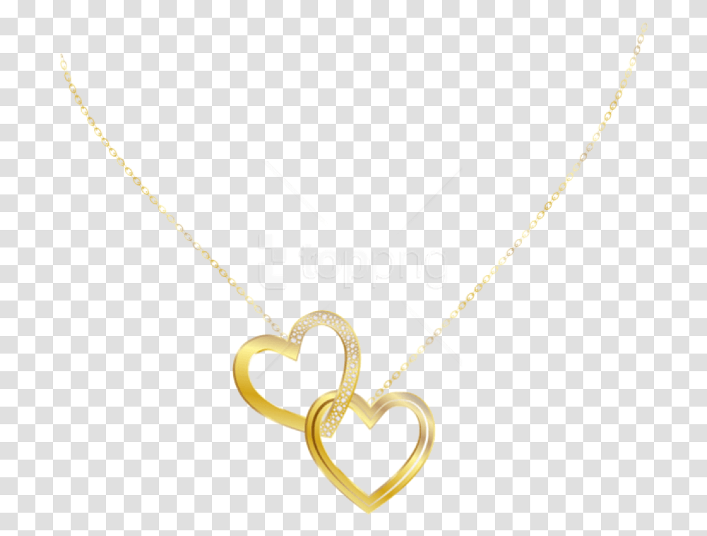 Free Gold Heart Necklace Clipart Photo Gold Necklace, Pendant, Knot, Jewelry, Accessories Transparent Png