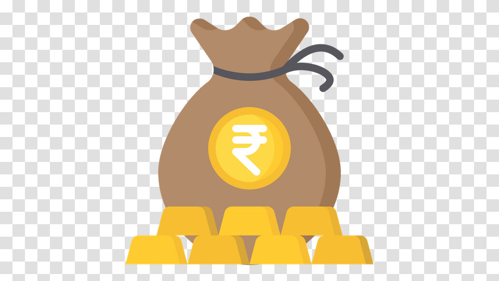 Free Gold Loan Flat Icon Gold Loan Vector, Sack, Bag Transparent Png