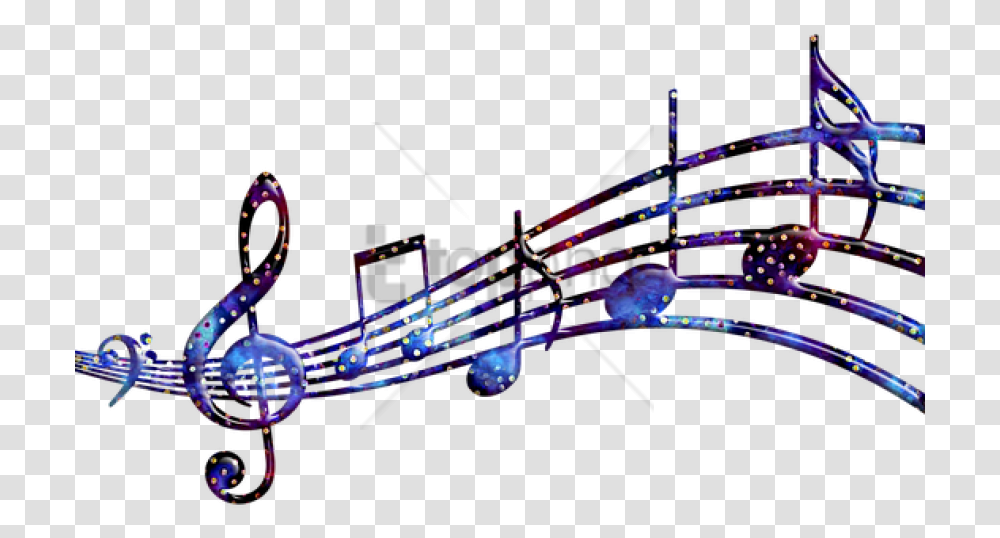 Free Gold Music Notes Image With Music Notes Background, Lighting, Crowd, Guitar, Transportation Transparent Png