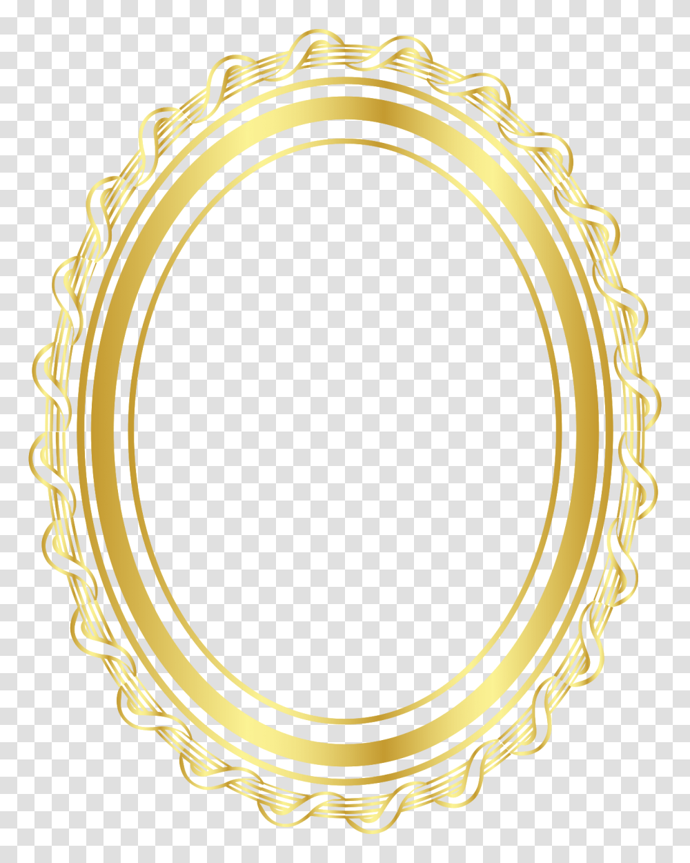 Free Gold Oval Frame With Oval Moldura Dourada Transparent Png