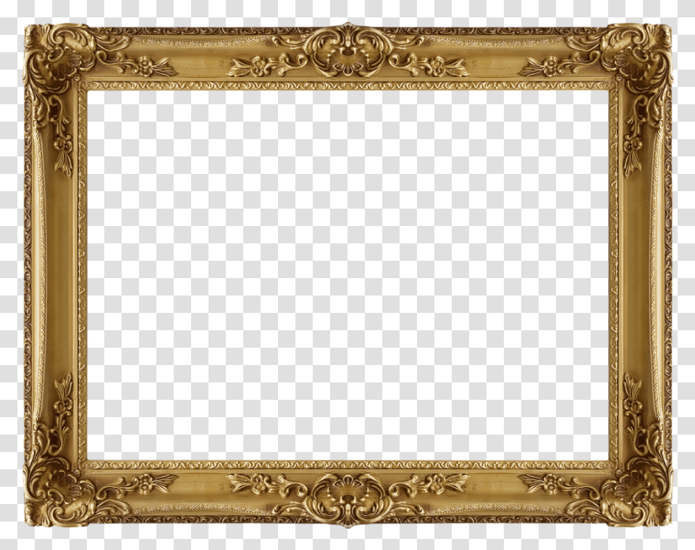 Free Gold Photo Frame, Rug, Architecture, Building, Painting Transparent Png