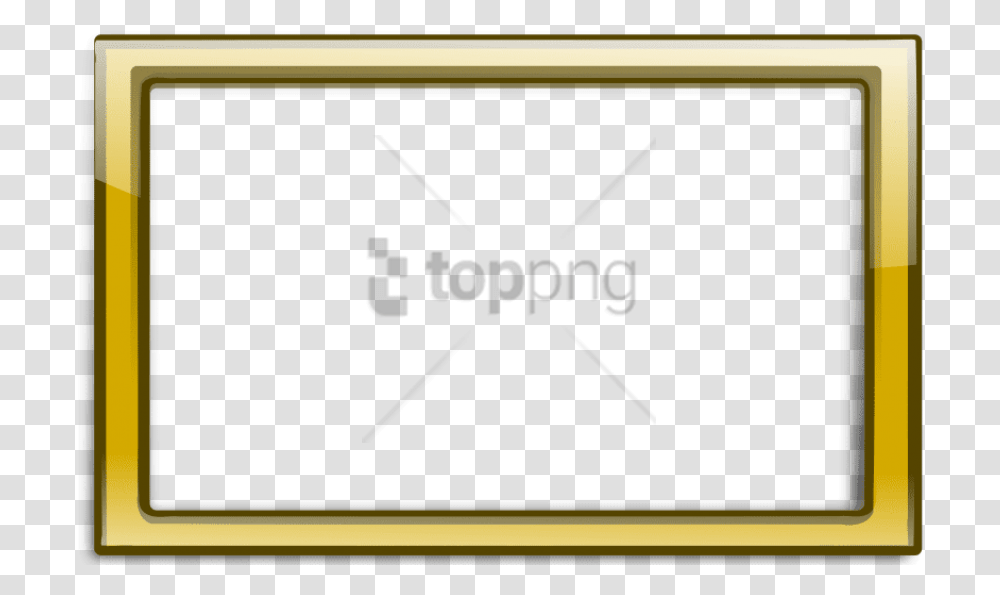 Free Gold Vector Border Image With, Blackboard, Monitor, Screen, Electronics Transparent Png
