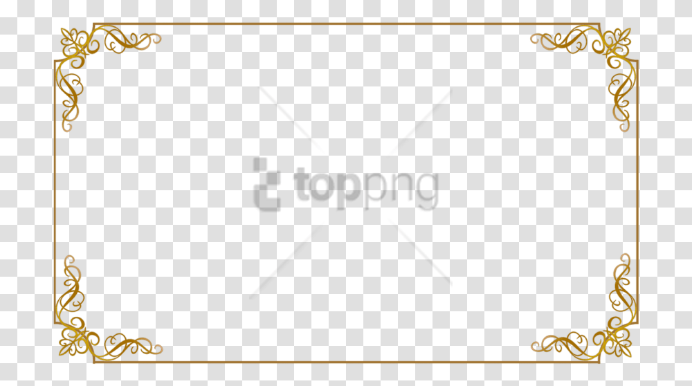 Free Golden Frame Border Images Background, Label, White Board Transparent Png