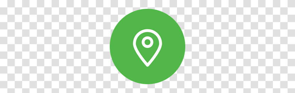 Free Gps Location Map Marker Pin Navigation Icon Download, Tennis Ball, Label, Green Transparent Png