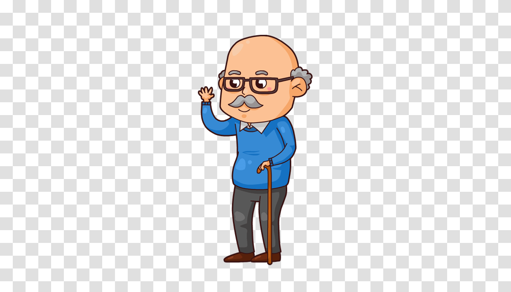 Free Grandpa Cliparts, Person, Human, Cane, Stick Transparent Png