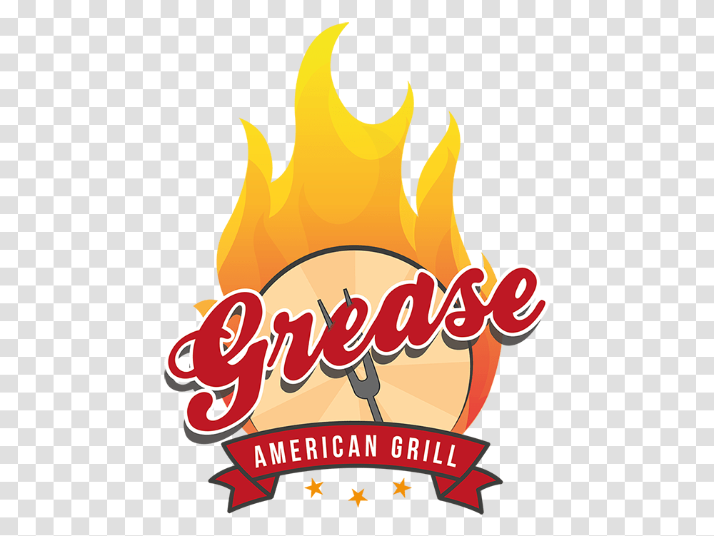 Free Grease Logo Illustration, Fire, Flame, Poster, Advertisement Transparent Png