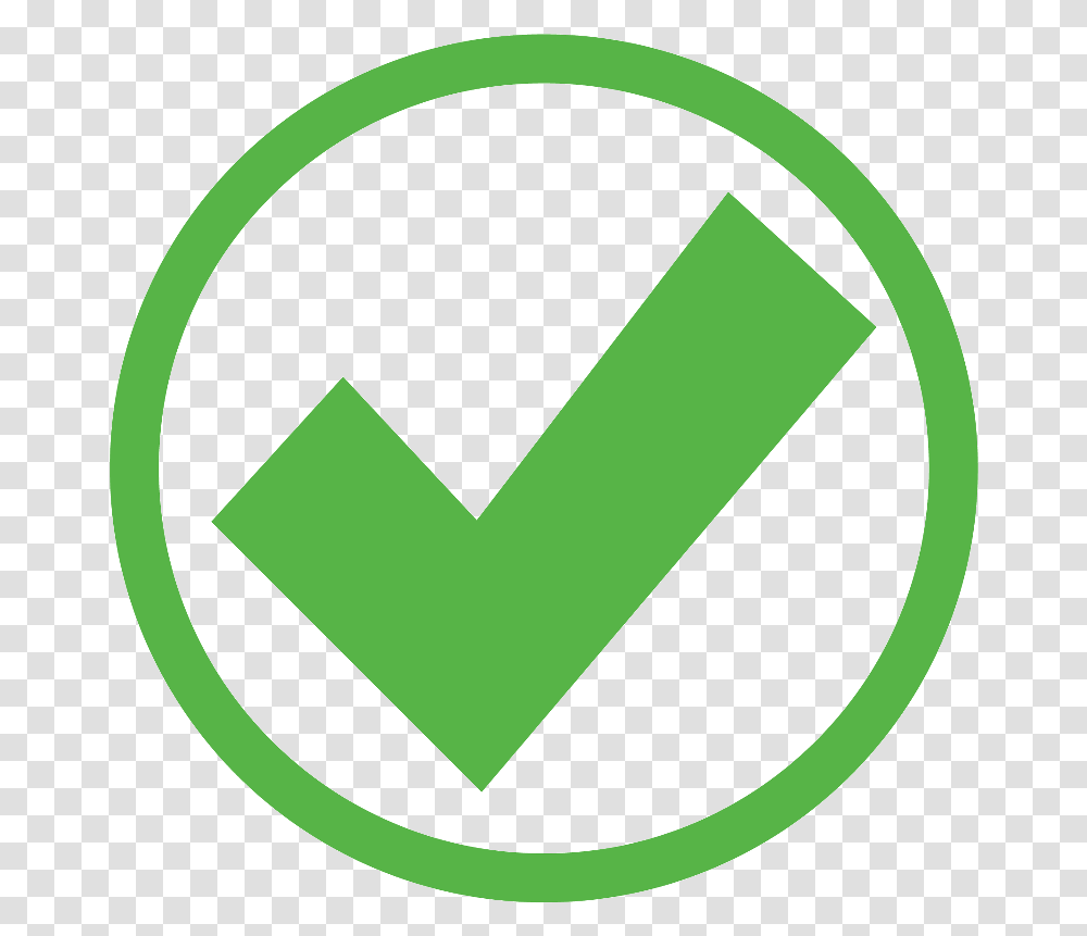 Free Green Check Mark Download Clip Art Green Check Mark, Symbol, Recycling Symbol, Logo, Trademark Transparent Png