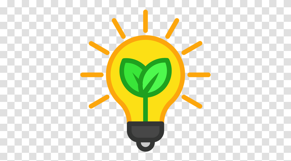 Free Green Electricity Colored Outline Icon Available In Energy Save Icon Free, Light, Lightbulb, Flare, Dynamite Transparent Png