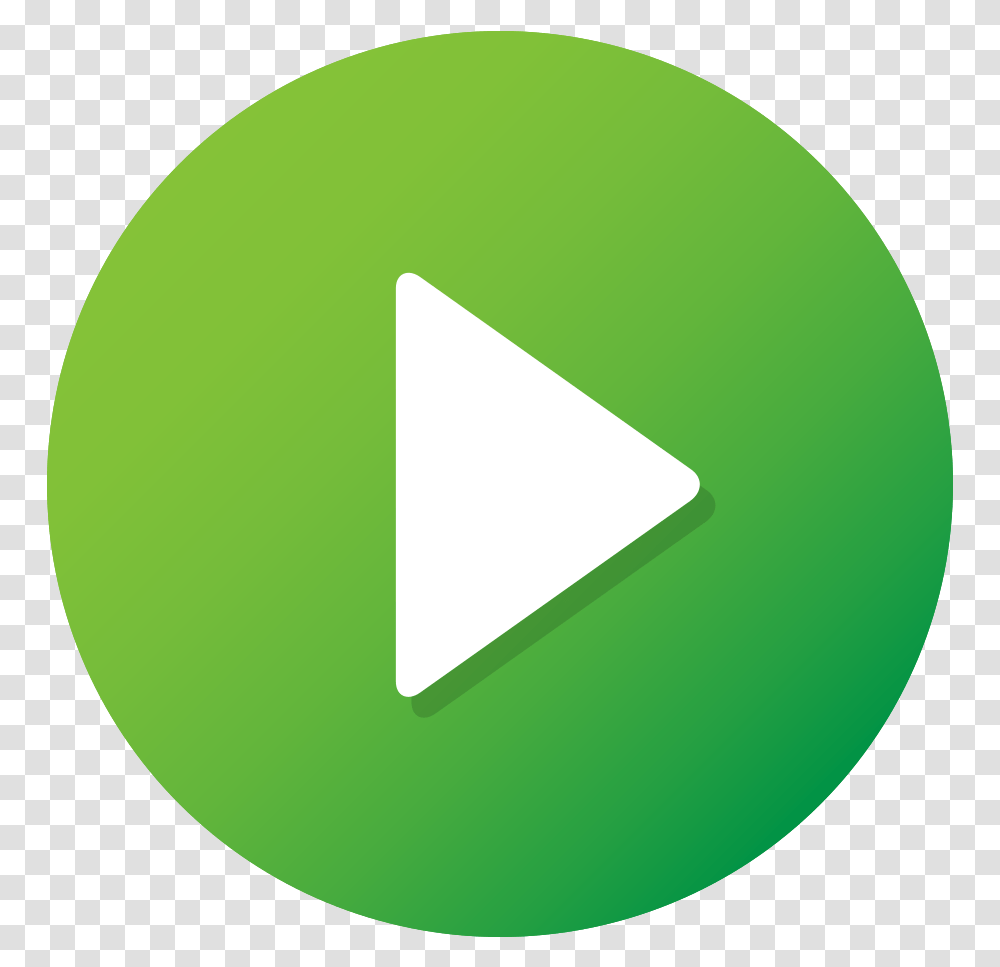 Free Green Play Button 1186943 With Green Play Logo, Triangle, Balloon, Tennis Ball, Sport Transparent Png