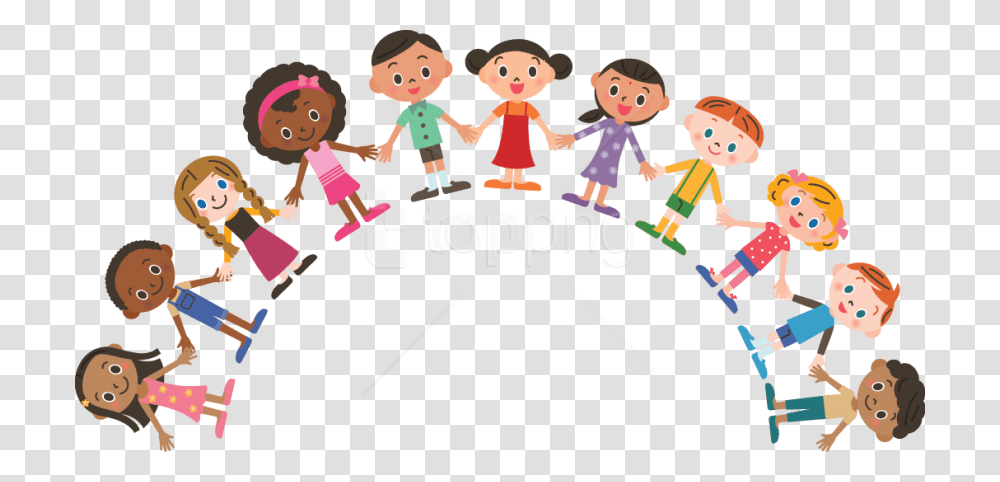 Free Group Of Kids Image With Group Of Kids Clipart, Toy, Doll Transparent Png