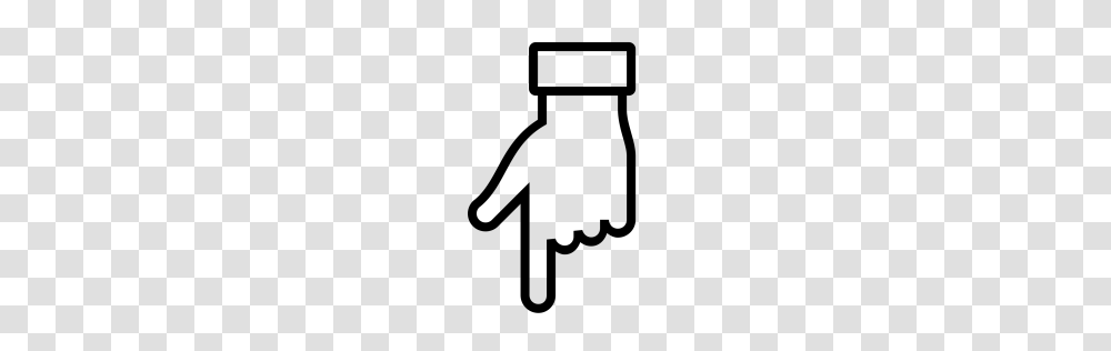 Free Hand Office Finger Gesture Pointing Down Addressing, Gray, World Of Warcraft Transparent Png